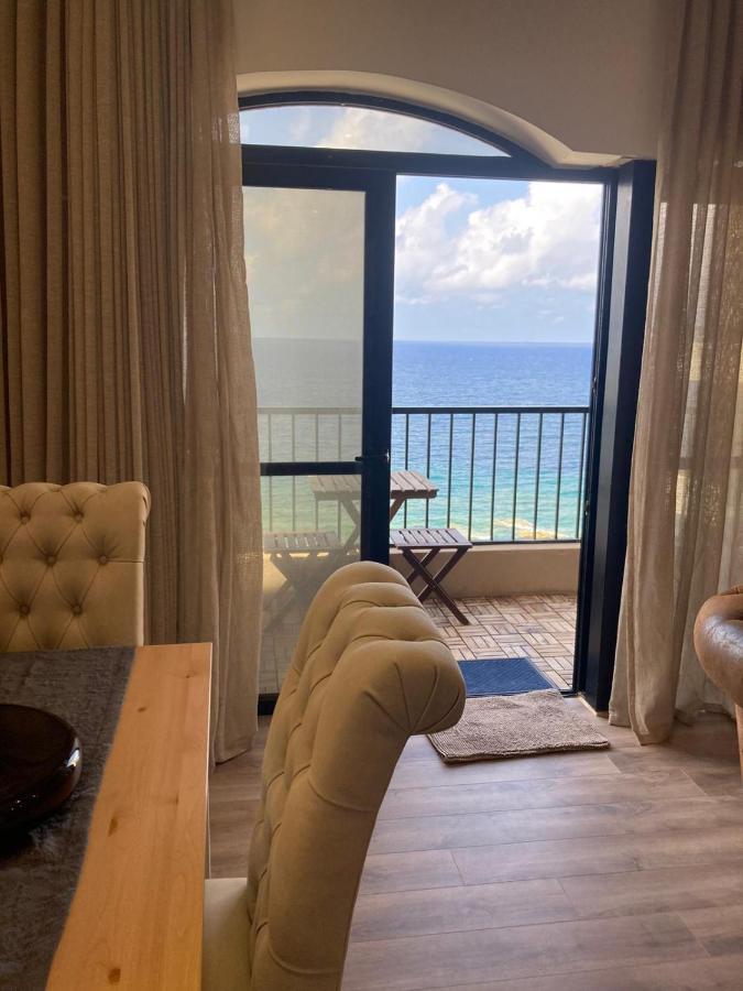 Beach Front High End Apartment, Direct Sea Views. Marsalforn Buitenkant foto